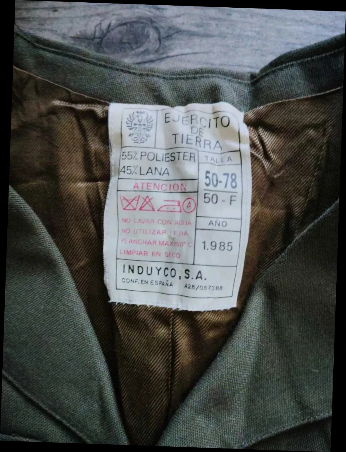 Veste Armée de Terre Espagnole - 1985 - Militaria – photo 4